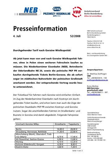 Pressemitteilung - Stadt MÃ¼ncheberg