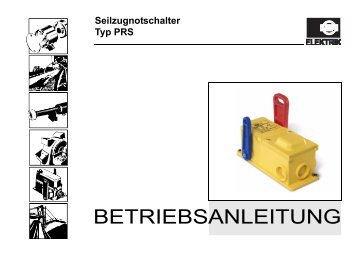 Betriebsanleitung PRS - Kiepe Elektrik