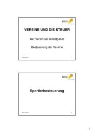 Vortrag vom Steuerberater Werner Steinwendner