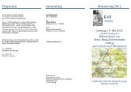 Programm Anmeldung Wanderung 2012 - Katholische ...