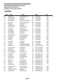 Startliste - Bogenschützen Feucht e.V.