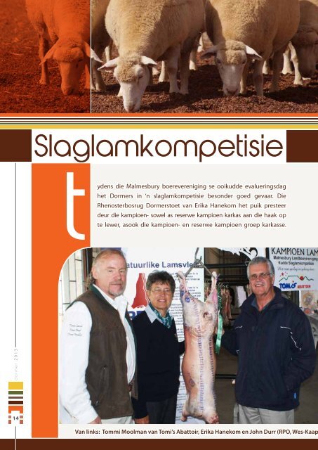 Kliek hier vir die 2013 joernaal - Stamboek