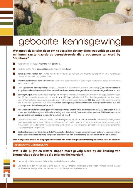 Kliek hier vir die 2013 joernaal - Stamboek