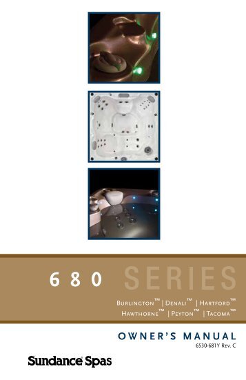 2012 680 Series Owners Manual - Sundance Spas