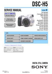 Service Manual of Sony DSC-H5 Digital Camera - SONYRUS