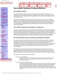 Survivable Systems Analysis - Smeal College of Business