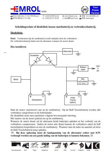 Aansluitschema (Nederlands) - Emrol