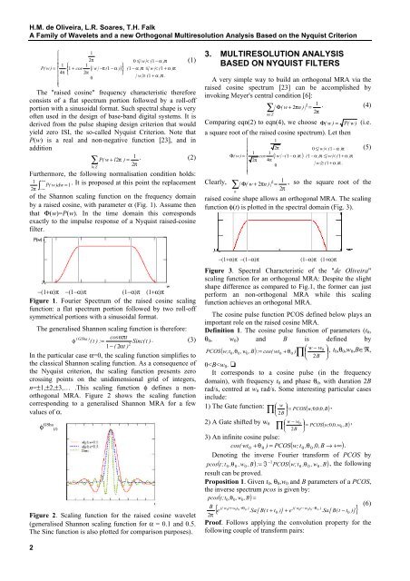 A Family of Wavelets and ...