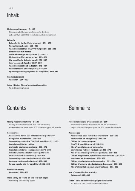 Zubehörkatalog (pdf, 10 MB) - Blaupunkt