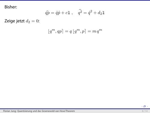 Quantisierung und das Groenewold-van-Hove-Theorem - THEP Mainz