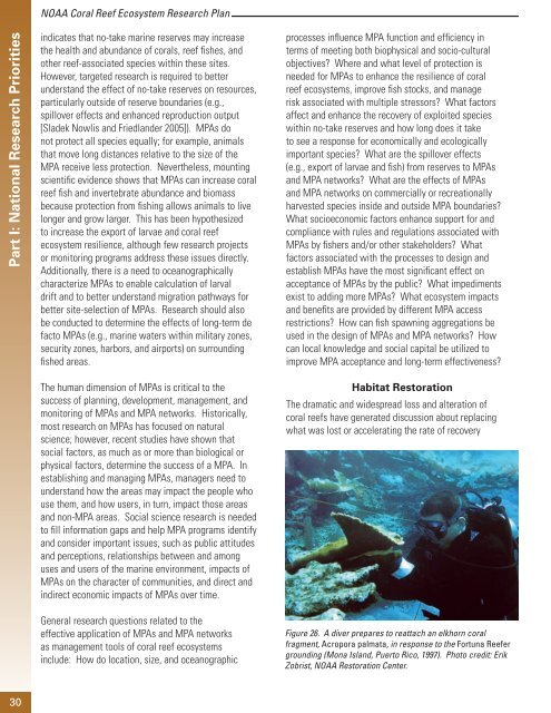 noaa coral reef ecosystem research plan - Mississippi-Alabama Sea ...