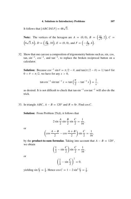 103 Trigonometry Problems