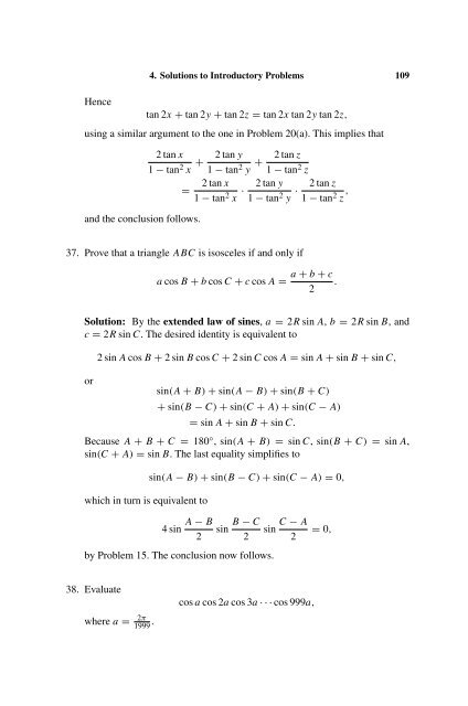 103 Trigonometry Problems