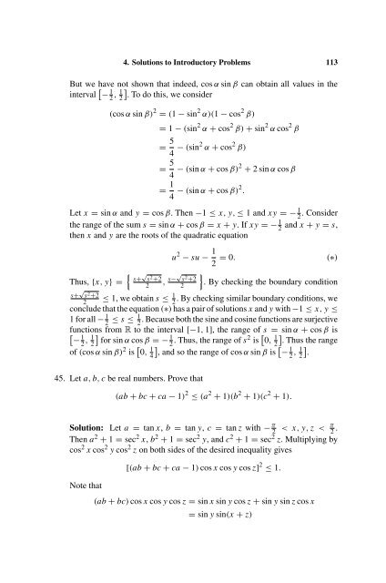 103 Trigonometry Problems