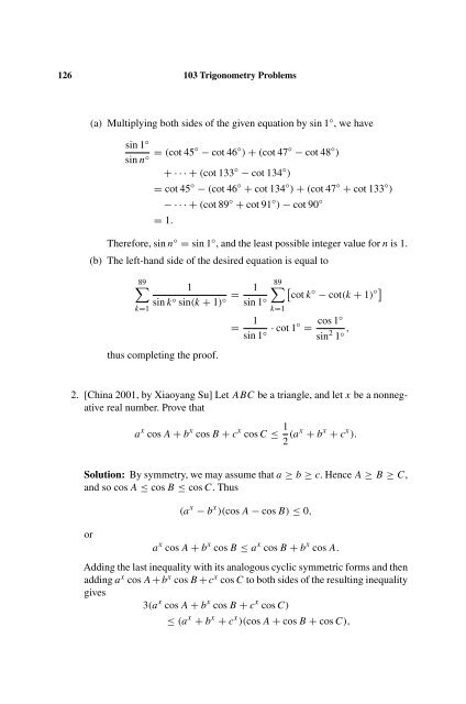 103 Trigonometry Problems