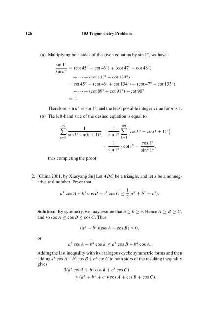 103 Trigonometry Problems