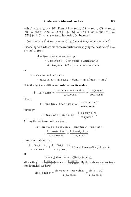 103 Trigonometry Problems