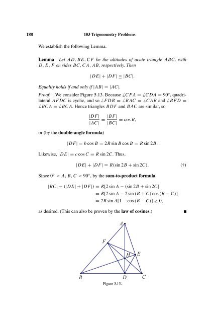 103 Trigonometry Problems