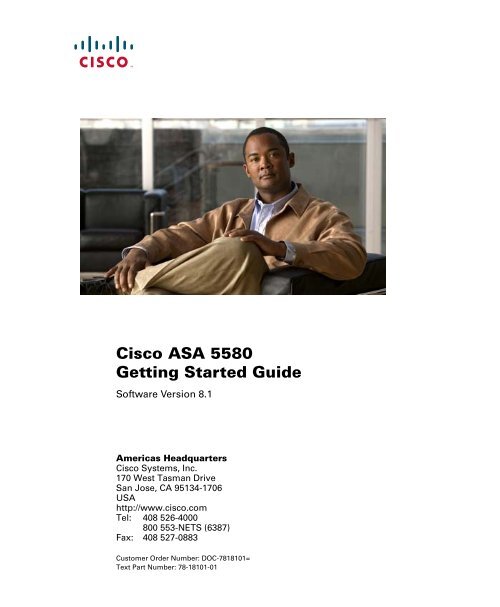 Cisco ASA 5580 Getting Started Guide - Digitcom
