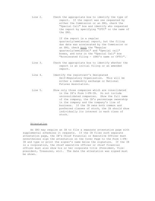 CFTC Form 1-FR-IB Instructions - National Futures Association