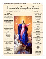 Bulletin - Immaculate Conception Parish