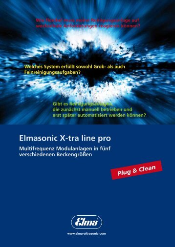 Elmasonic X-tra line pro Multifrequenz ... - elma-ultrasonic.com