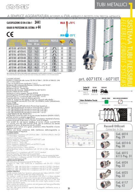 flexible conduit systems - Cosmec srl