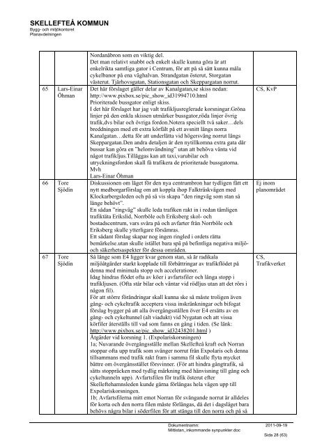 Sammanställning av alla inkomna ideér och förslag (pdf, nytt fönster)