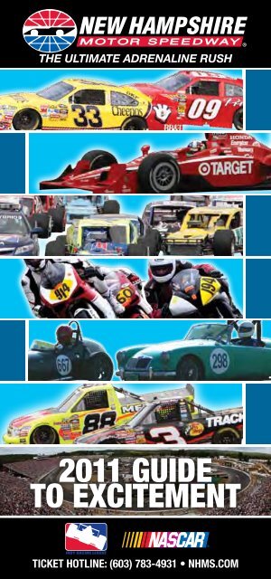 2011 GUIDE TO EXCITEMENT - New Hampshire Motor Speedway