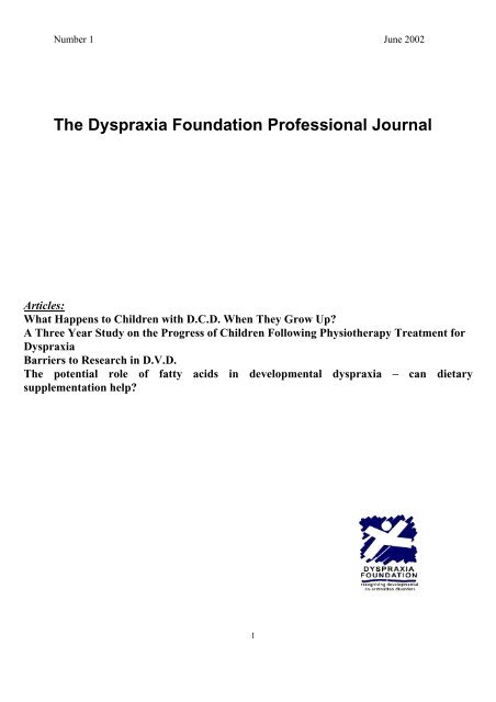 Download - Dyspraxia Foundation