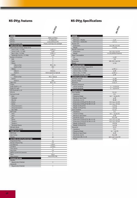 Home Entertainment Guide 2000-2001 part specifications Pioneer