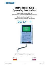 DG3 (Rev.1-II) - Ecolab Healthcare