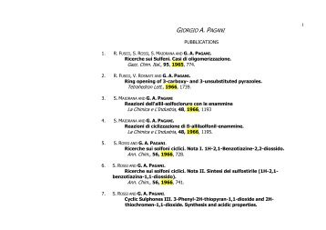 GIORGIO A. PAGANI - Scienza dei Materiali