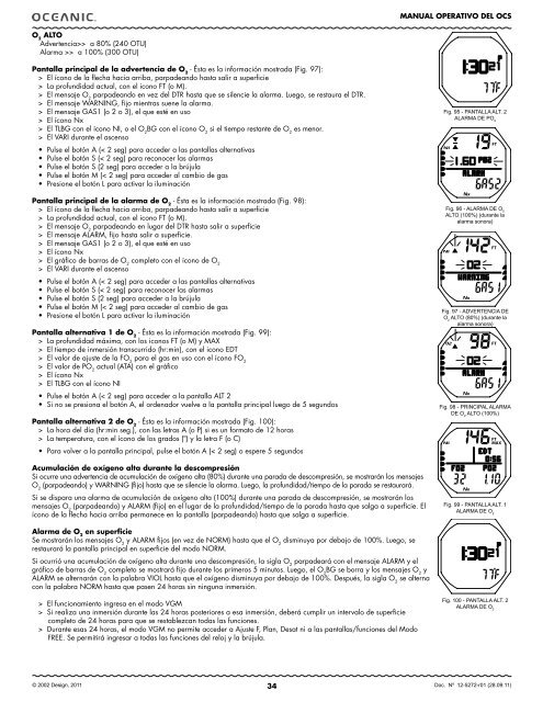 MANUAL DE FUNCIONAMIENTO - Oceanic