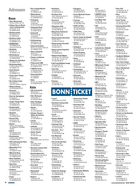 KUNST!gronau bonn - Bonnticket