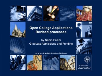 What is an open college application?