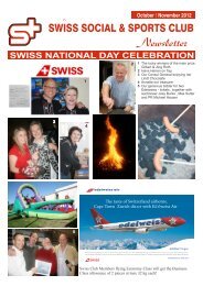 Newsletter - Swiss Social & Sports Club