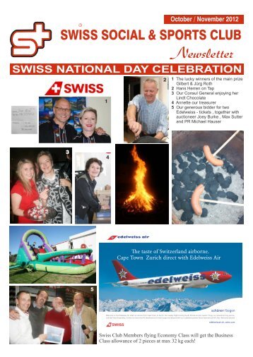 Newsletter - Swiss Social & Sports Club