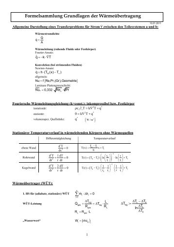 Formelsammlung GWÃ (Download)