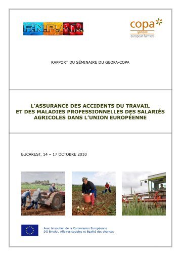 L'ASSURANCE DES ACCIDENTS DU TRAVAIL ET ... - Copa-Cogeca