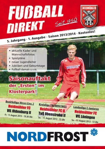 Heft 1 Saison 2013/14 - Heidmühler FC