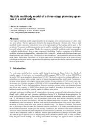 Flexible multibody model of a three-stage planetary gearbox in a ...