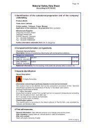 Material Safety Data Sheet