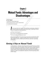 Mutual Funds: Advantages and Disadvantages - Wiley