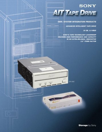 Sony AIT-1 Data Sheet - Avax International