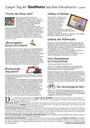Infoblatt der Parkgenossenschaft - Berlin Gleisdreieck