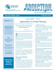 Issue 4 - Group Skills Part 1 - Approaches to ... - the ATTC Network