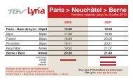 Paris > NeuchÃ¢tel > Berne - TGV Lyria