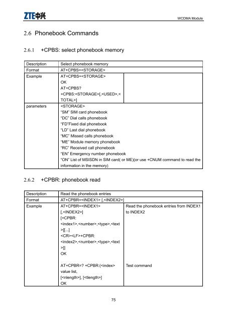 AT Command Set for WCDMA Module - wless.ru