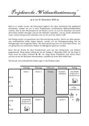 Projektwoche Ã¢Â€ÂžWeihnachtsstimmungÃ¢Â€Âœ - Schule SchÃƒÂ¼pfheim >Home